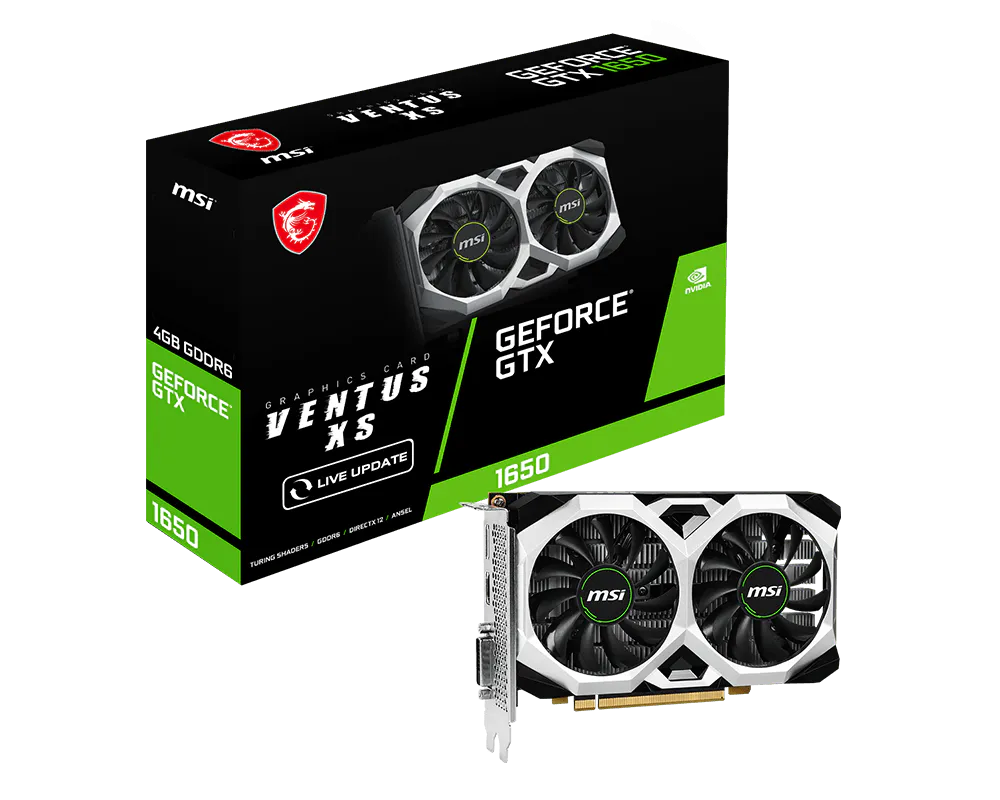 MSI GeForce® GTX 1650 D6 VENTUS XS V3